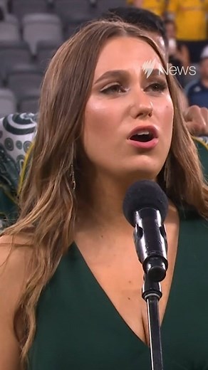 129K views · 1.5K reactions | ‘It was an unreal feeling’: Meet Olivia Fox, the 17-year-old singer who led the Australian National Anthem in the language of the Eora Nation at the Wallabies game. | SBS News | Facebook