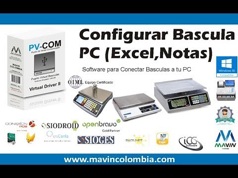 Como Conectar mi Bascula al PC por RS232 USB (Prueba con Excel y Driver Windows)