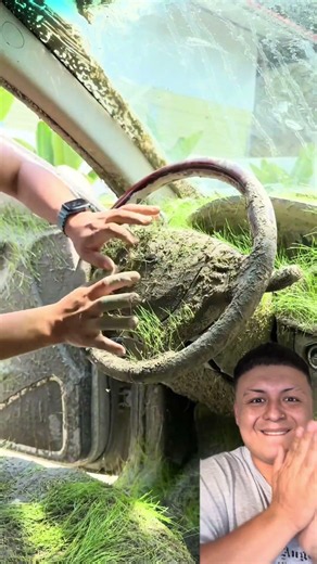 Esto paso después de encontrarme este auto, totalmente abandonado😱 #viralshorts #viral#viralreels