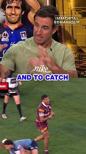 This pass was out of this world. 😍 #9WWOS #NRL #StateOfOrigin