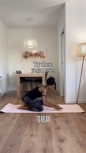 Try these yoga poses to relax and release tension. #stressrelief #yoga #accessibleyoga