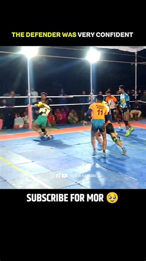 The defender was very confident #shorts #kabaddi #youtubeshorts