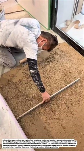 Satisfying Floor Base Preparation! Manual Screeding & Leveling Technique.