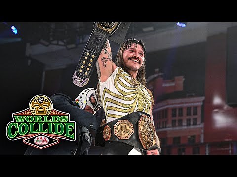 Rey Mysterio crowns Dominik Mysterio the AAA Mega Champion: Worlds Collide 2025 highlights