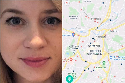 Safety app reveals the most dangerous places to walk in Sheffield on interactive map