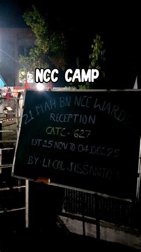 NCC camp in Wardha ❤️‍🩹 #camp #ncc #shorts #travel