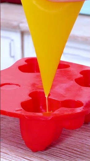 Rainbow Mickey Mouse Jelly🌈 Tiny Dessert ASMR | Satisfying Miniature Sweets #shorts #asmr #mini