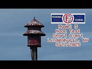 FS Model 5 - Noon Test - Short Alert - Lindenhurst, NY - 9/27/2025