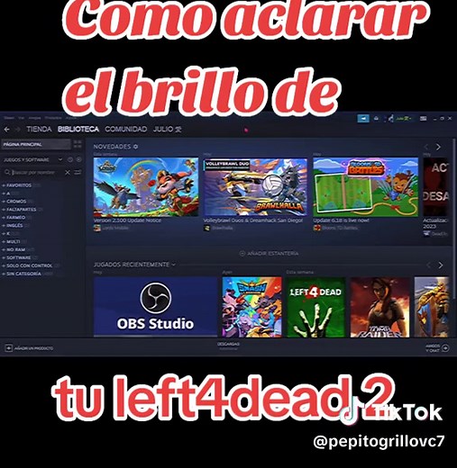 Cómo aclarar el brillo de tu Left4Dead 2