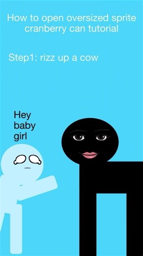 How to open oversized cranberry sprite can tutorial #roblox #funny #animation #tutorial