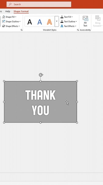Creative Thank you Slide In PowerPoint #powerpointslideshow #powerpoint #ppt