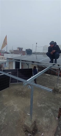 Solar Panal Installation | Topcon Bifacial Panal Installation | 3 KW Adani Solar #viral #trending