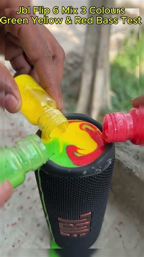 Jbl Flip 6 Mix 3 Colours Green Yellow & Red #bass #jbl #speaker #viral #trending #shorts