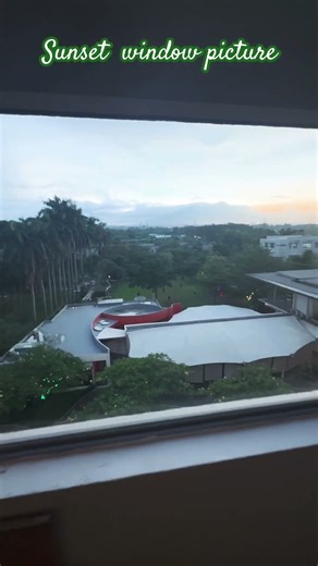 Sunset through my window