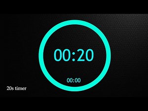 (Guide) 20-second countdown timer / 20-second stopwatch / 20-second Timmer with ready alarm