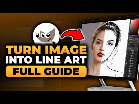 How To Turn Image Into Line Art in GIMP (100% WORKS) | FAST & EASY | GIMP Turn Image To Line Art