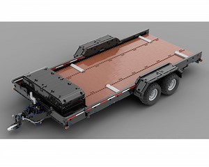 LEGO MOC-141762 1/8 Car Trailer (5x7 Frame with Wooden Platform) (Technic 2023)