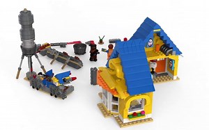 乐高 LEGO 70831 乐高大电影 艾米特的梦幻飞屋和救援火箭 速拼评测