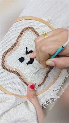 “Punch Needle Bread Slice Mug Rug – Step-by-Step Tutorial”‪@HeySravya‬