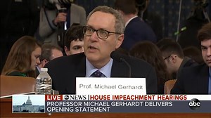 Michael Gerhardt delivers opening statement at impeachment hearing