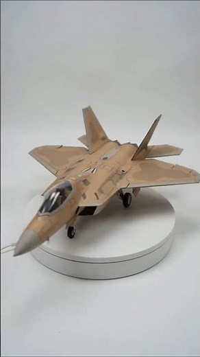 Building an Ultra-Detailed F-22 Raptor Fighter Jet From Pure Cardboard! ✈️📦 #DIY #F22Raptor #Shorts