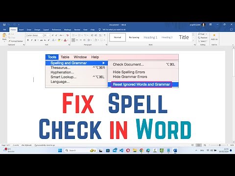 How to Fix It When Spell Check Is Not Working in Word