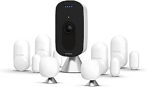 ecobee SmartCamera with Whole Home Sensors Bundle with ecobee Smart Camera Indoor WiFi Security Camera, 2 Pack SmartSensor for Doors & Windows, and ecobee SmartSensor 2 Pack. Smart Home - Compatible with ecobee Smart Thermostats for Home, Wifi Contact Sensor for Home Security, Energy Savings - Compatible with Smart Thermostats