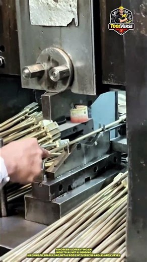 Industrial Metal Bending Process Using a High-Precision Machine #metalbending #industrialmachine