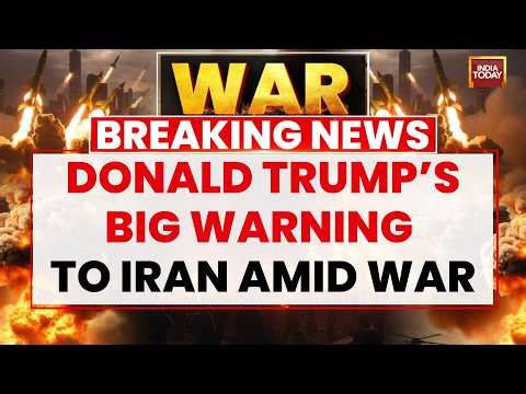 Iran War News: Donald Trump Warns Iran Over Missing US Crew After Jet Crash | World News