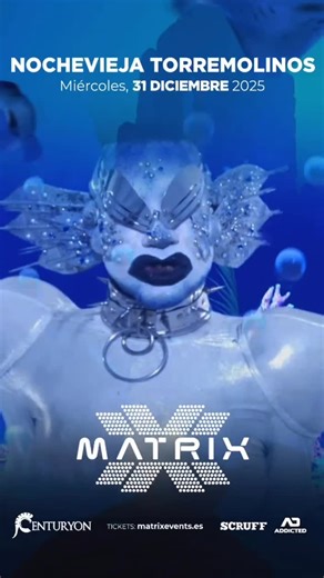 MATRIX EVENTS on Instagram: "✨ NOCHEVIEJA · TORREMOLINOS ✨ 🌊 Matrix Aquarium 🌊 Despide el año y sumérgete en un océano de emociones en Matrix Aquarium. Una producción inmersiva by Matrix que transformará la noche en una experiencia sensorial única, rodeada de luz, sonido y fantasía submarina. 🎟️ Entradas disponibles en el enlace de la biografía."