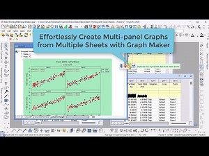 Effortlessly Create Multi-panel Graphs from Multi-sheet data with Graph Maker in OriginPro