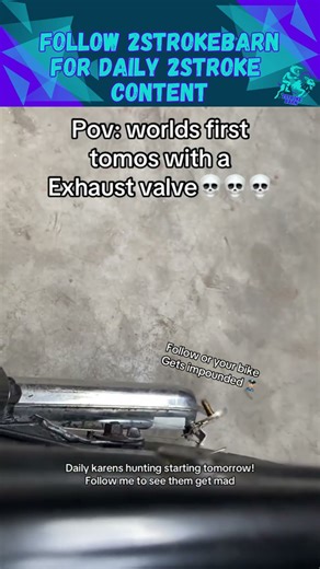 first straight piped tomos ever #simson #moped