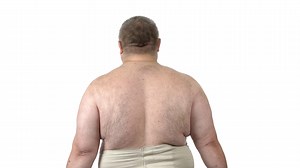 Fat Man Training Body Back View Obese Guy Stock Footage SBV-337934772 - Storyblocks