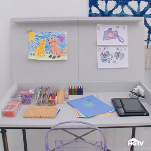 361K views · 843 reactions | We're all about optimizing storage space. Banish cluttered desks with this clever addition.  | HGTV | Facebook