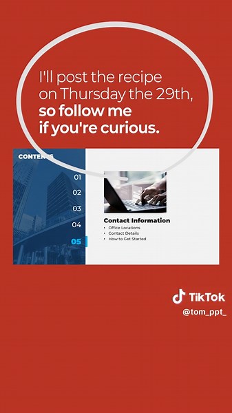 PowerPoint Contents Animation! #Powerpoint #contents #index