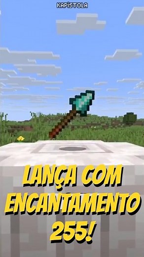 The spear with level 255 enchantment in Minecraft! 💀