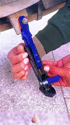 Portable Adjustable Motorcycle Side Stand ✅ Free Height Control 🏍️🔧