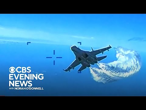 Video shows Russian fighter jet hitting U.S. military drone
