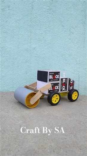 DIY Matchbox Road Roller | Easy Mini Construction Vehicle 😍