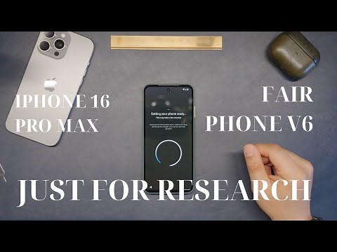 Fairphone 6 vs. iPhone Pro Max 16 Pictures and Videos Comparison