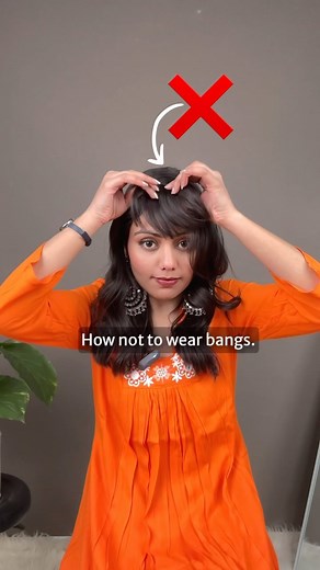 5.6K views · 17 reactions | A tutorial on how to correctly wear bangs ✅ Watch this tutorial till the end to know the whole process!! Shop this product at : www.gemeriahair.in (or) www.gemeriahair.com Or click on the link attached below with this reel !! #bangs #hairtutorial #howto #clipinhairextensions #hairhack | Gemeria Hair | Facebook