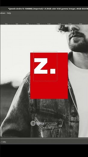 Transparent letter in GIMP #gimp #design #tutorial