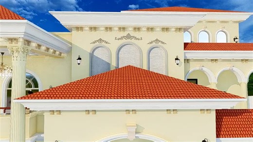 1 Kanal Spanish House Design in Pakistan