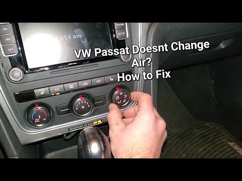 VW Passat No Defrost / Stuck Air Mode FIX (Blend Door Actuator) | 2012–2018