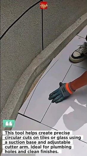 Perfect circle tile cutting tool - Satisfying DIY tile hack you must see!