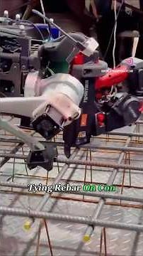 Automatic Rebar Binding Robot in Building Construction | Fast RCC Reinforcement Tying