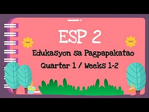 ESP 2 Q1 W1-2 (PAGSASAKILOS NG KAKAYAHANG TAGLAY)