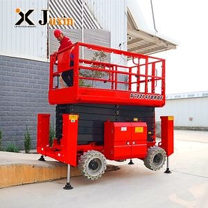 14m Explosion-Proof Electric off-Road Self Propelled Scissor Lift Man Lift for Warehouse
