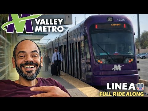From Start to End: Phoenix Light Rail Line A Full Ride 🚆