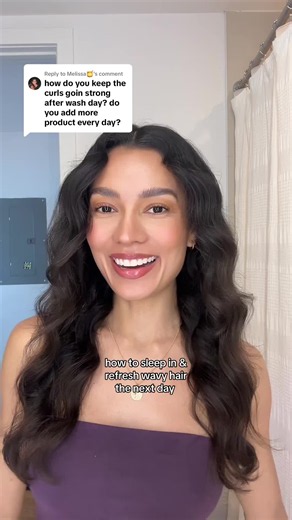 How to Sleep In and Refresh Wavy Hair for Bounce